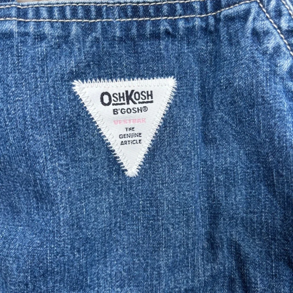 OshKosh‎ B'gosh Kids Denim Overalls Dress Classic Blue Jean Size 4